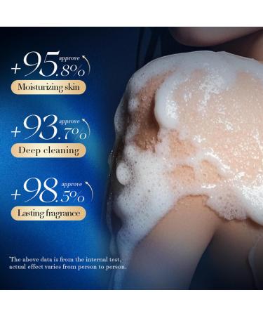 Crsetmyth Shower gel for women energy shower gel rose perfume body wash moisturizing shower gel 24 hours fragrance for sensitive skin natural cleansing and soft foam rich oil care 500 ml - Buy Online on GoSupps.com