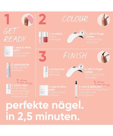 alessandro Striplac UV nail polish Baby Blue Shimmer opaque & scratch resistant up to 15 days easy to apply gentle removal technology vegan blue 65 ml - Buy Online on GoSupps.com