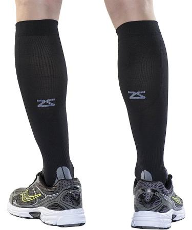 Zensah Tech+ Compression Socks - Large Black | Running Compression - Buy Online on GoSupps.com