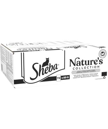 Sheba Nature's Collection - 72 Sachets of Delicate Jelly Cat Food (85g Each) | Premium Pet Nutrition - Buy Online on GoSupps.com