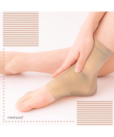 Medipaq Gel Ankle Support Socks - Foot and Ankle Support for Men and Women - Plantar Fasciitis, Achilles Tendon, Ligament Damage Relief - Buy Online on GoSupps.com