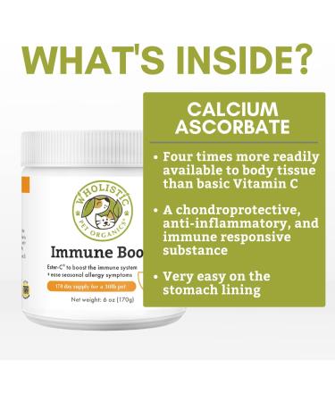 Organic Dog Allergy Relief & Immune Support Supplement | Vitamin C Powder for Joint Mobility & Overall Health | UTI Relief | 1000mg Ester C | Made in USA | 6 oz - Buy Online on GoSupps.com