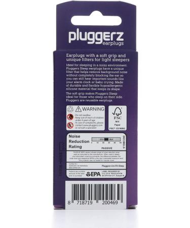 Pluggerz Uni-Fit Hearing Protection Earplugs for Restful Sleep - Shop Now for International Shipping - Buy Online on GoSupps.com