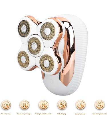 Sonew Electric trimmer for Women Washable Cordless Electric Trimmer with 5 Blades USB Rechargeable Lady trimmer for Underarms Legs - Buy Online on GoSupps.com