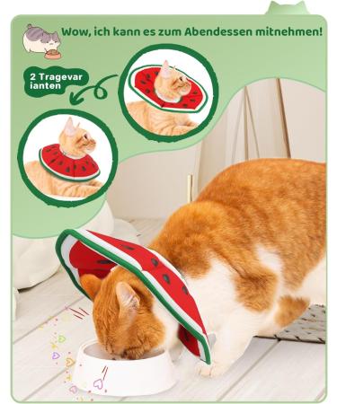 Supet Rewrise Cat Adjustable Recovery Collar - Watermelon Size S (14-23cm) - Post-Surgery & Injury Protection for Cats - Buy Online on GoSupps.com
