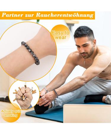 Yizemay Smoking Cessation Bracelet - 3pcs Anti-Smoke & Anti-Anxiety Magnet Bracelets for Men & Women - Buy Online on GoSupps.com