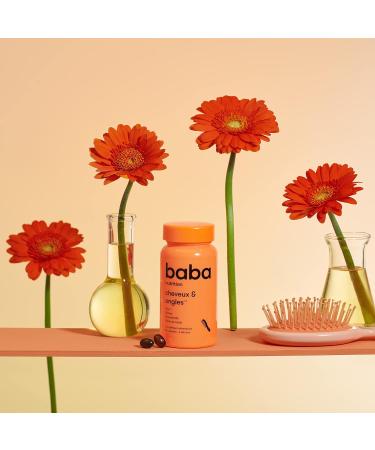 Baba Nutrition Hair & Nail Growth Supplement | Hair Care | Zinc Biotin Vitamin B6 Grape Seed Oil | 60 Capsules - Buy Online on GoSupps.com