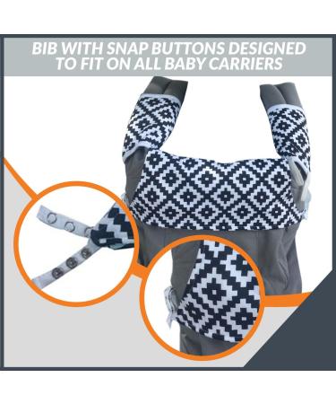 Organic Cotton Reversible Drool & Teething Pad Set | Fits All Carriers | Ideal for Infant Toddler Girls & Boys | Patent Pending - Buy Online on GoSupps.com