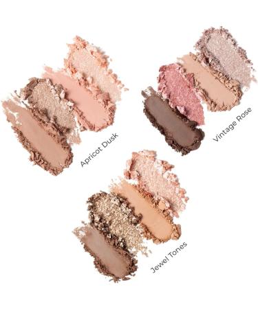 Everybody LONDON Eyeshadow Palette 4 colors 2 shimmer shades 2 matte shades integrated mirror easy to blend long lasting formula vintage rose - Buy Online on GoSupps.com