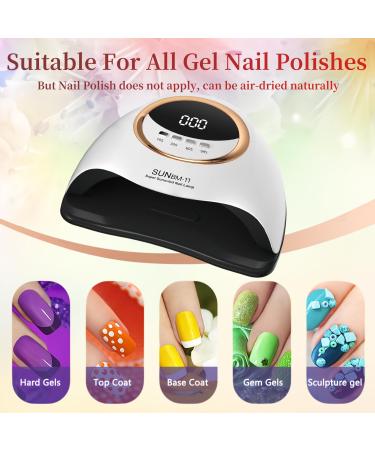 Buy UV LED Nail Lamp 280W Professional Nail Dryer with 66 Beads Fast Curing Gel Polish Auto Sensor & 4 Timer Settings for Perfect Nail Art International Shipping Available - Buy Online on GoSupps.com