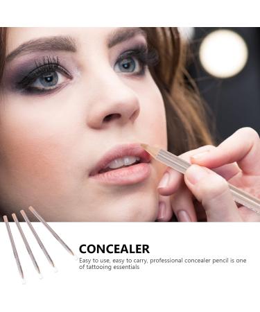 KALLORY Spot Scar Concealer Pen Pen 4Pcs Pens Portable Spot Scar Pens Wooden Pencils Spot Pencils Makeup Makeup 16x0.8cm Ivory - Buy Online on GoSupps.com
