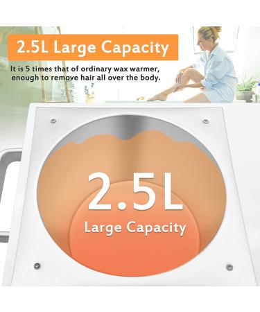 Professional Large Single Wax Warmer with 5.5 Lbs Capacity for Hair Removal - Adjustable Temperature Set for Facial, Body & Salon Use - 151 Piece Set Included - Buy Online on GoSupps.com