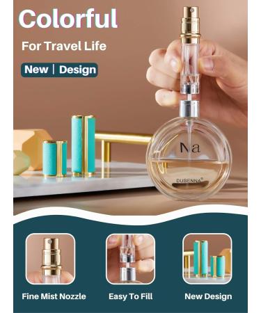 UULANFA Refillable Perfume Bottle Atomizer 5ml Portable Travel Spray Pump for Men & Women Easy Fill Mini Pocket Size (SU.G-White - Buy Online on GoSupps.com