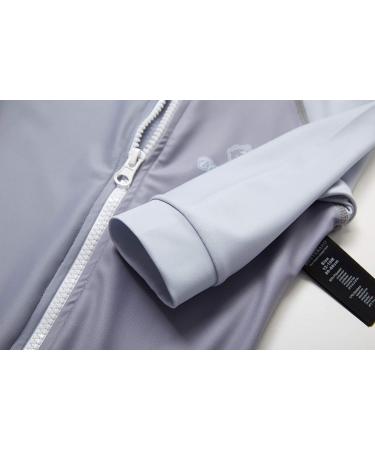 BONVERANO Baby Boys Full-Zip Hoodie One Piece Swimsuit UPF 50+ Sun Protection - 12-18 Months Grey - Buy Online on GoSupps.com