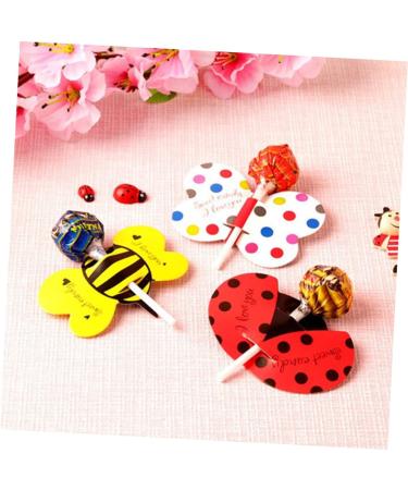 ABOOFAN 100pcs Lollipop Card Packaging Decoration Card Message for Lollipop Decorate Paper Card Manual - Buy Online on GoSupps.com