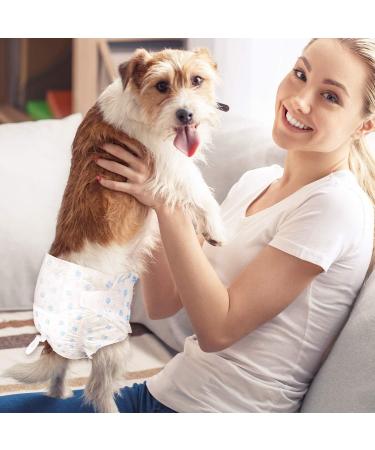 PET Soft Disposable Dog Diapers for Bitches - 36 Pieces | High-Suction Incontinence & Heat Diapers for Cats & Dogs (Size M) - Buy Online on GoSupps.com