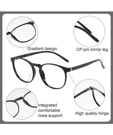 Przene Blue Light Blocking Glasses - Retro Round Computer Glasses for Women & Men - Stylish Pink Design - Buy Online on GoSupps.com
