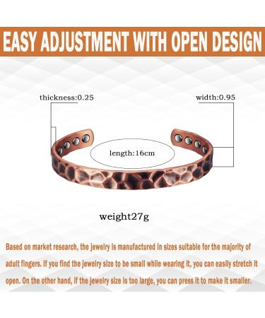 Copper Magnetic Therapy Bracelet for Men | Relieve Arthritis & Carpal Tunnel Pain - Buy Online on GoSupps.com