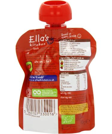 12 x Ella's Kitchen The Red One Squished Smoothie Fruits 90g - Buy Online on GoSupps.com