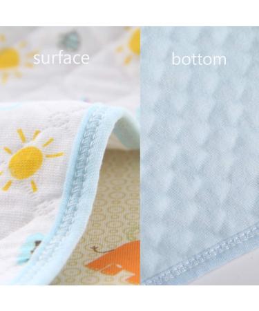 Eco-Friendly Waterproof Baby Mattress Pad - Breathable Reusable 50x70 cm (3-Pack) in Pink Blue Yellow - Buy Online on GoSupps.com