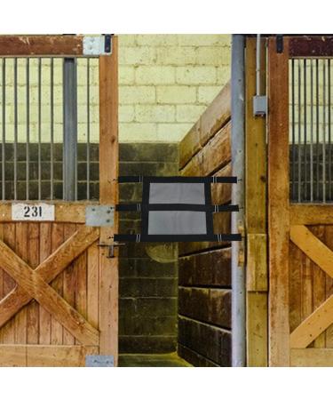 Kokiya Horse Stall Guard Hooks Mesh Adjustable Chain Heavy Duty Black Straps Barn - Buy Online on GoSupps.com