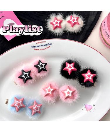 Braids Hair Clip For Hot Girls Plush Star Hair Barrettes Plush Ponytail Bangs Hair Barrettes For Teens Girls Hair Clip - Buy Online on GoSupps.com