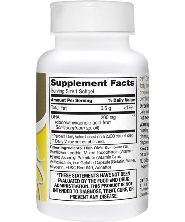 21st Century Prenatal DHA â€“ 30 Softgels for Expecting Moms - Buy Online on GoSupps.com