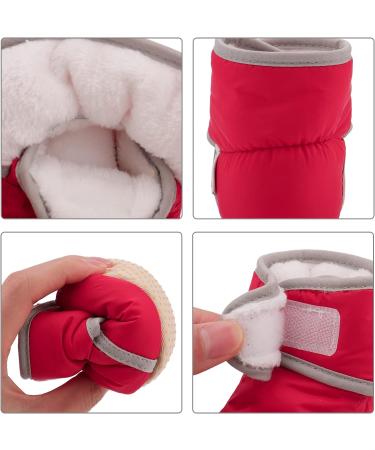 LACOFIA Baby Anti-Slip Soft Sole Winter Boots - Red (0-6 Months) - Buy Online on GoSupps.com