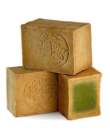 d moRe d'moRe - Certified Aleppo Classic Soap - 50% Laurel Oil - 50% Olive Oil - 6 Years Aged - Shower Soap for Hair - (2 Aleppo Soaps 50% Bay Oil 50% Olive Oil)