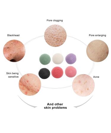 6PCS Healifty Makeup Sponge & Exfoliating Konjac Bath Loofah Sponges for Oily, Dry, or Sensitive Skin - Buy Online on GoSupps.com