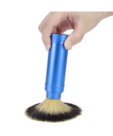 Ergonomic Blue Beard Brush for Men - Compact Care Device for Perfect Wet Shaving Experience - Buy Online on GoSupps.com