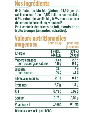 GOOD TASTE - Vanilla Round Biscuits Baby Biscuits from 10 months Organic Palm Oil Free 4 x 20 g Bags Cardboard Case 6 x 80 g - Buy Online on GoSupps.com