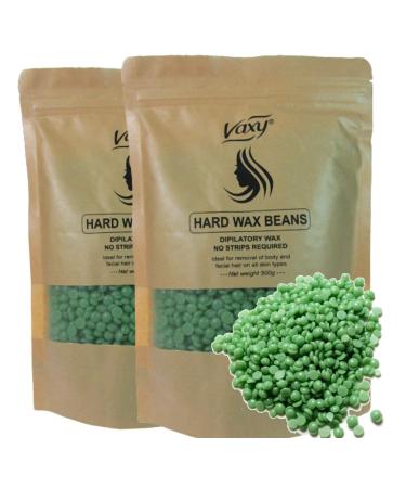 Wax Beans - Hard Wax Beans - Yellow Wax Beans- For Painless Wax for Bikini Arms Legs Armpit with 4 different Flavor- Honey In Blocks- Lavender- Lemon and Rose Beads by (Vaxy) (Aloe Beads 1kg)