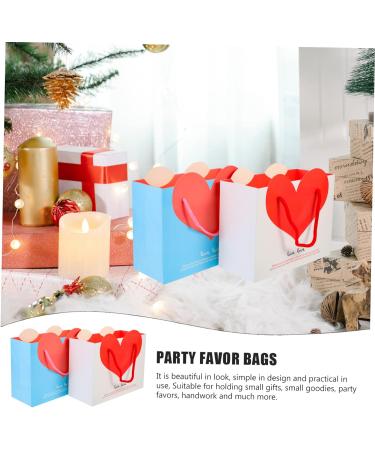KOMBIUDA 20pcs Love Handbag Merchandise Bags Girl Gift Bag Birthday Gift Bags Bulk Girl Birthday Gift Baby Gift Bags Baby Shower Goodies Bags Goodies Pouches Bride Paper Party Bag Medium - Buy Online on GoSupps.com