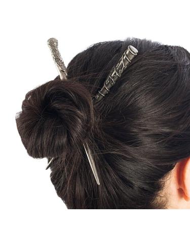 Bioworld Harry Potter Harry and Hermione Wand Hair Sticks - Officially Licensed Wizard Hair Accessories - Buy Online on GoSupps.com