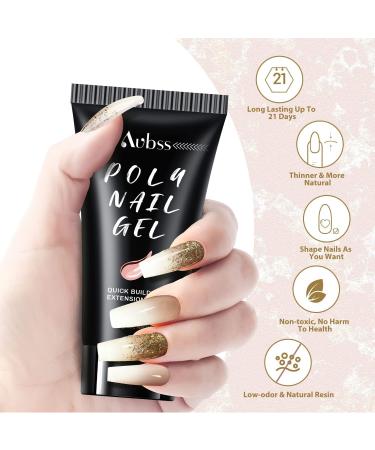 White Poly Nail Gel 60G - Builder Nail Gel for Summer Trendy Nail Extension - Easy DIY at Home for Beginners & Pros | Nail Beauty - Buy Online on GoSupps.com