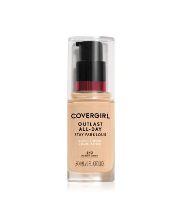 Covergirl Outlast All-Day Stay Fabulous 3-in-1 Foundation  Medium Beige  1 Fl Oz MEDIUM BEIGE 1 Fl Oz (Pack of 1)
