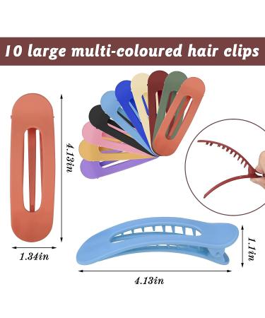 10 PCS Large Flat Hair Clips for Women - Alligator French Clips for Thick Hair Styling - Fashion Accessories & Aesthetic Gifts for Girls - Buy Online on GoSupps.com