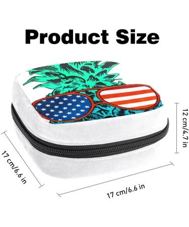 Cartoon Pineapple Fruit Color Sanitary Napkin Storage Bag - GIAPB Period Tampon Makeup Pad Pouch 2501 - Buy Online on GoSupps.com