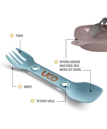 UCO Utility Spork 3-in-1 Combo Camping Utensil 4-Pack - Venture Ready - Buy Online on GoSupps.com
