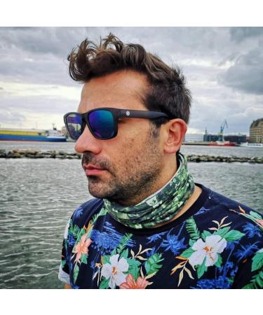 LMAB Floating Polarized Glasses for Fishing - Sclera Mirrored Model with Case & Bag - Black/Charcoal - Buy Online on GoSupps.com