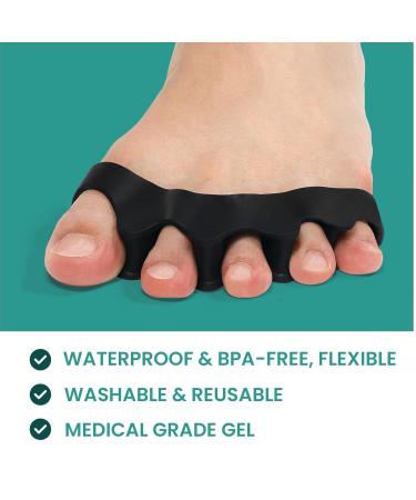 Welnove Toe Separators Bunion Corrector - 8 Pcs Gel Straighteners for Hammertoes | Buy Now for Pain Relief & Correct Foot Alignment - Buy Online on GoSupps.com