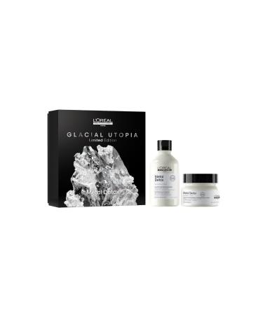 L'Oréal Professionnel, Metal Detox Gift Set, Anti-Metal Routine, Damaged & Brittle Hair, Shampoo + Mask Duo, Limited Edition Serie Expert