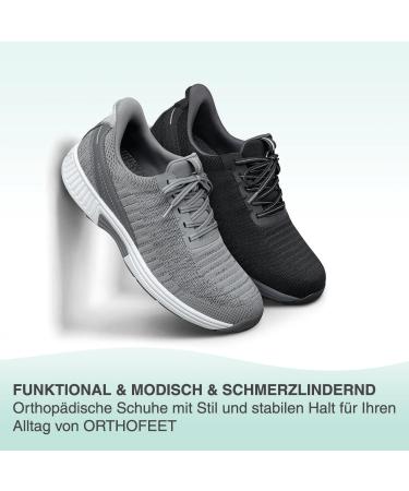 Orthofeet Yari Men's Slip-in Sneaker - Hands-Free Black Orthopedic Shoes EU 44 Wide Ideal for Comfort & Support - Buy Online on GoSupps.com
