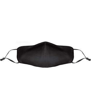 Buy Mulberry Silk Face Mask | Reusable Adjustable 3D Design | 22Silk (Black) - Comfortable & Flattering Fit - Buy Online on GoSupps.com