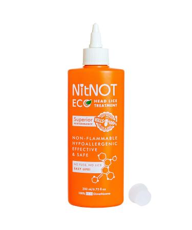 NitNOT - NitNOT Headlice Treatment As Seen On Dragons Den100% Effective Kills All Head Lice & Eggs with Nit Comb. Nit Treatment Lotion (200ml). Lice Treatment for All Hair for Children and Adults