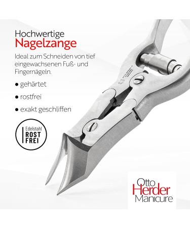 Buy Otto Herder Head Cutter - Stainless Steel Nail Tongs for Thick Toenails (16cm) | Foot Nail Scissors for Ingrown Toenails & Fingernails - International Shipping Available - Buy Online on GoSupps.com