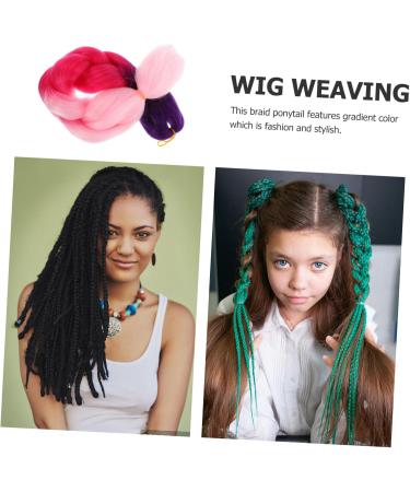 SHERCHPRY purple hair extensions Big Braid Jumbo Braiding Hair Colored Hair Extensions for Braiding Ponytail Braid Braiding Hair Extensions for Women wigs colored Hairpiece headgear giant - Buy Online on GoSupps.com