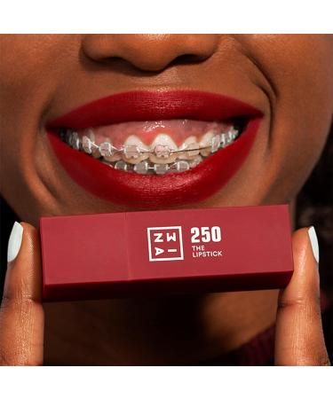 3INA Makeup Dark Pink Red Lipstick with Vitamin E & Shea Butter - Long Lasting Matte Lip Colour - Vegan & Cruelty-Free - Buy Online on GoSupps.com