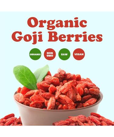 Buy Food to Live Organic Goji Berries 4 lbs - Sun Dried Non-GMO Raw Vegan Superfood - Bulk Sirtfood Snack - Buy Online on GoSupps.com